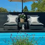 With Pool Between And Forest Semesterbostad Vig