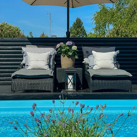 With Pool Between And Forest Ferienhaus Vig